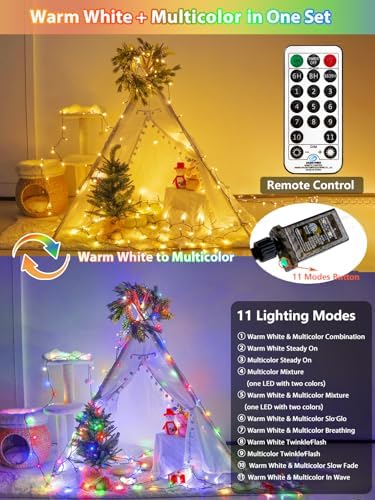 1000LED 330 FT Color Changing Christmas Lights with Remote Timer & 11 Modes - Image 2
