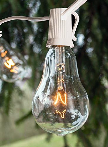 Vintage Edison Outdoor String Lights (PS50 Clear - White Wire, 50 ft) - Image 3