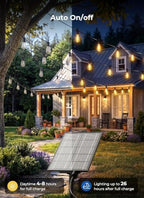 Brightown 78FT Solar String Lights Outdoor, 35+1 Shatterproof LED Bulbs - Image 4