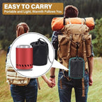 HGD 9.6 x 7.1 in Small Tabletop Fire Pit, Portable Mini Smokeless Table Top Firepit, Low Smoke Camping Stove for Outdoor & Patio, Fueled by Pellets or Wood, with Travel Bag, Stainless Steel, Red - Image 5