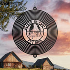 Personalized 60th Anniversary Love Bird Metal Wind Spinner, Garden Spinner Hanging Outdoor Decor, Perfect House Warming Gifts New Home, Custom Gift for Couple Parents Husband Wife - Image 3