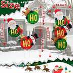 3 Pack Christmas Garden Stakes 31in Colorful Balls Metal Holiday Decor - Image 2