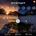 addlon 196(49FT*4) Outdoor String Lights with APP LED Edison Waterproof - Image 6