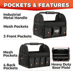 Detailing Caddy Organizer with Handle - Storage, Cars, & Cleaning Caddy for Supplies, Tools, & Home Improvement - Heavy Duty Car Detailing Supplies With Multi-Pockets & Collapsible Tote Design - Image 4