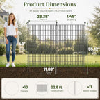 No Dig Garden Fence Outdoor for Yard, 48in (H) x 23.6ft(L) - Image 2