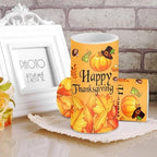 Happy Thanksgiving Day Pumpkin Battery Operated Flameless Candles with Timer Remote LED Candles Flickering for Fall Theme Home Party Banquet Decorations - Image 3