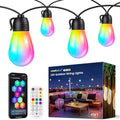 woohaha Smart Outdoor String Lights 45FT(37+8 Color Changing Patio Lights by Woohaha