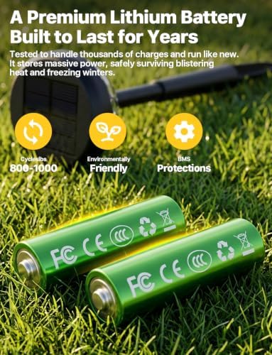 Ensenior Color Changing Solar Lights Outdoor, 8 Pack, Unique Light Pattern - Image 5