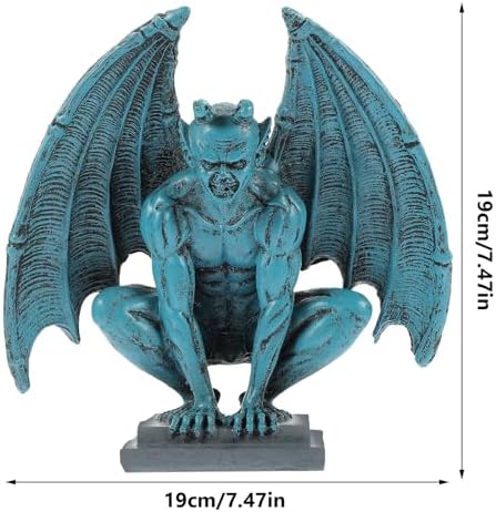 Gothic Resin Gargoyle Figurine for Garden Halloween Outdoor Decor - Image 7