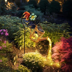 Solar Watering Can Lights | Outdoor Waterproof Lighting Decorations | Bird Watering Can Shape Landscaping Lights,for Yard Lawn Patio Porch Pathway Walking Landscaping - Image 2
