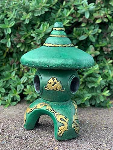 OLOMA Ball pagoda garden statue Japanese decor Lawn light lantern Pagoda temple for backyard decor Stone pagoda lantern zen garden art Concrete japanese pagoda outdoor statue Pagoda temple decoration - Image 3