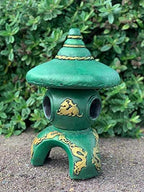 OLOMA Ball pagoda garden statue Japanese decor Lawn light lantern Pagoda temple for backyard decor Stone pagoda lantern zen garden art Concrete japanese pagoda outdoor statue Pagoda temple decoration - Image 3