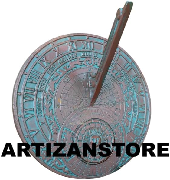 Brass Garden Sundial Classic Garden Sundial Design - Image 3