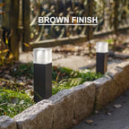 GOODSMANN 8 PK Low Voltage LED Bollard Path Lights 2W 100 Lumen Bronze - Image 4