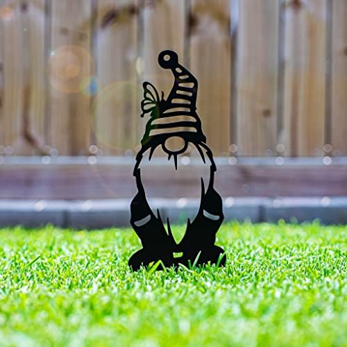 RealSteel Metal Garden Gnomes Set – 3 Pack Steel Lawn Ornaments, Cute & Funny Garden Statues, Weather-Resistant Outdoor Décor, Whimsical Yard Decorations, for Garden Lovers & Home Décor - Image 2