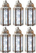 Vela Lanterns Decorative Indoor LED Candle Holder, White Gold, M, 6-Pack by VelaCandleLanterns