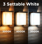 Outdoor Wall Light Sconce 8 Inch, IP66 Waterproof, 1920LM Brightness, 3CCT - Image 4