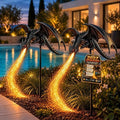 2027 New Solar Dragon Fire Garden Light, Dragon Garden Statue Stake with Breathing Fiber Optic Flame, Weatherproof Solar Outdoor Decor for Lawn, Pathway, Flower Bed & Patio by Unknown