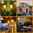 Hot Air Balloon Solar Lantern for Garden Decor Halloween Christmas Party,Hanging Flickering Flame Outdoor Lights for Trees,Colorful Decorations for Party,Gifts for Mom - Image 6