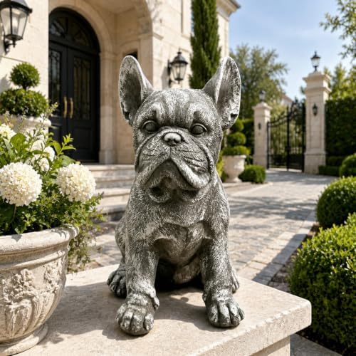 French Bulldog Statue — Garden Statues & Yard Art for Outdoors by Guioiby
