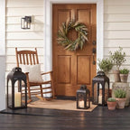 NEEDOMO Lanterns Decorative Indoor&Outdoor,Set of 3 Outdoor Lanterns for Porch, 26" Metal Frame Candle Holders with Glass, Fall, Christmas - Image 6