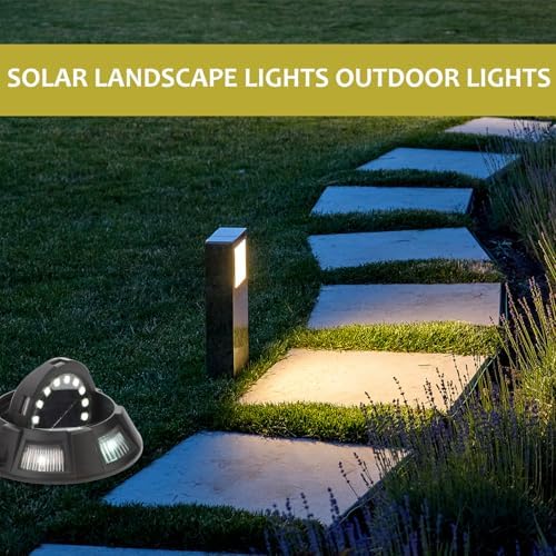 SHERCHPRY 4pcs Solar Ground Lights 2v 100ma for Walkway and Yard - Image 4