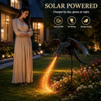 Solar Dragon Fire Garden Stake Light, Gothic Fantasy Solar Powered Lawn - Image 6