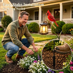 Cardinal Solar Light—A Beautiful Garden Light that Feels Full of Life, Metal Stake Yard Garden Decor Art Figurine Waterproof LED Lights Gifts for Mom Grandma Women for Patio Lawn Porch (2pc) - Image 4