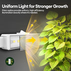 Maygrove Grow Lights for Indoor Plants, Sunlike Full Spectrum 5000K 2FT LED Growing Lamp 60W (4 x 15W), T5 Grow Light Strip for Seed Starting, Vegetables, Linkable, White, 4-Pack - Image 4