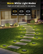 Color Changing Solar Ground Lights with Remote 10 Pack Solar Pathway Lights - Image 4