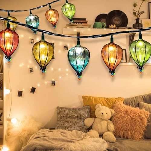 11FT Multicolor String Lights with 10 Bulbs, Waterproof (7PCS) - Image 5