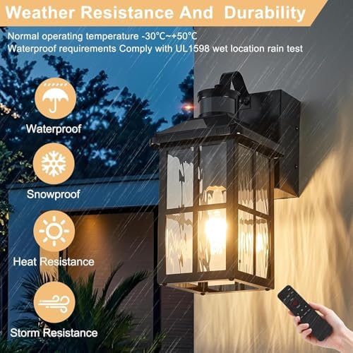Porch Lights with GFCI Outlet with Remote - Image 6