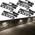 LED Hardscape Lighting,1.5W Outdoor Step Lights,AC/DC 12V Low Voltage IP67 Waterproof Retaining Wall Lights,Stainless Steel Paver Wall Light in Garden Pathway Step Stairs (4 Pack, Cool White) by QACALEDOutdoorRecessedDeckLightingKits