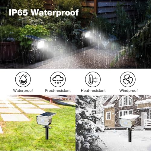 nipify Solar Lights Outdoor Waterproof, Motion Sensor Spot Landscape Light - Image 5