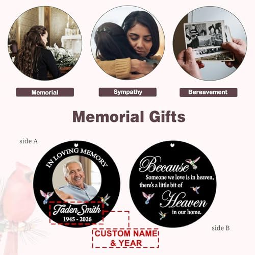 Customized Photo 32" Wind Chimes Memorial Mom Dad Gifts - Image 5