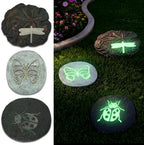 3 Pcs Glow in The Dark Stepping Stones for Garden by Unknown