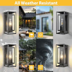 14" Dawn to Dusk Outdoor Light Fixture, 2-Pack Outdoor Wall Lights - Image 3