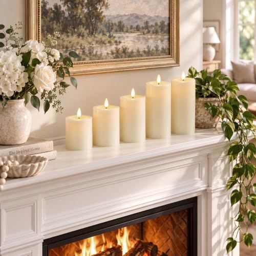 Outdoor Waterproof Flameless Candles Battery Operated with Remote and Timer - Image 2