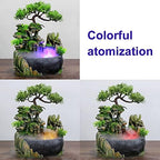 Rockery Stream Tabletop Fountain, Zen Meditation Indoor Waterfall Feature with Automatic Pump and Switch, Desktop Fountain for Home Office Bedroom Decoration(US regulations Include Fog) - Image 6