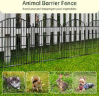 20 Panels No Dig Decorative Garden Fence, 33in(H) x 44ft(L) Animal Barrier, Rustproof Metal Temporary Dog Fence for Outdoor Yard, Patio, Flower Bed - Image 3