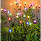 TONULAX Solar Garden Lights, Starburst Swaying When Wind Blows, Solar Lights Outdoor Decorative, Color Changing RGB Light for Yard Patio Pathway Decoration(4 Pack) by TONULAX