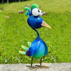 Kircust Peacock Decor Metal Yard Art Outdoor Statues Lawn Decorations Outside Garden Peacocks Decoration for Home - Image 6