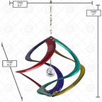 Red Carpet Studios The Original Helix Cosmix Rainbow Spinner with Crystal, 11" - Image 3