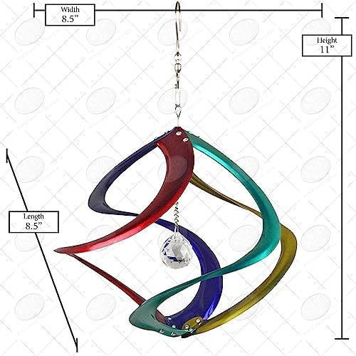 Red Carpet Studios The Original Helix Cosmix Rainbow Spinner with Crystal, 11" - Image 3