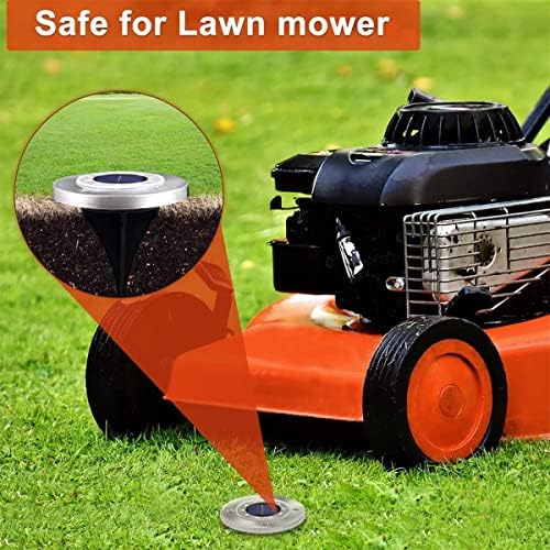 Solar Ground Lights,10 LED Solar Garden Lights Disk Lights Outdoor Waterproof Landscape Lights for Yard Walkway Patio Lawn Driveway Decoration,8LED,8pcs (10led 10pcs) - Image 5