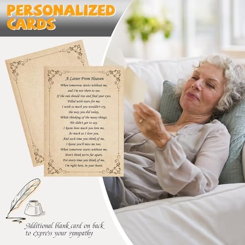 Sympathy Wind Chimes for Outside Deep Tone, Memorial for Loss of Loved One Prime, Bereavement Condolence Remembrance Funeral Gifts for Grieving Friends Loss of Mother Father - Image 3