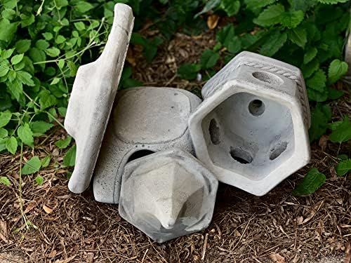 OLOMA Japanese pagoda lantern Concrete pagoda statue Outdoor chinese lantern Japanese stone temple Large garden pagoda Meditation altar Zen gift Outdoor sculpture zen garden Furniture for home decor - Image 3