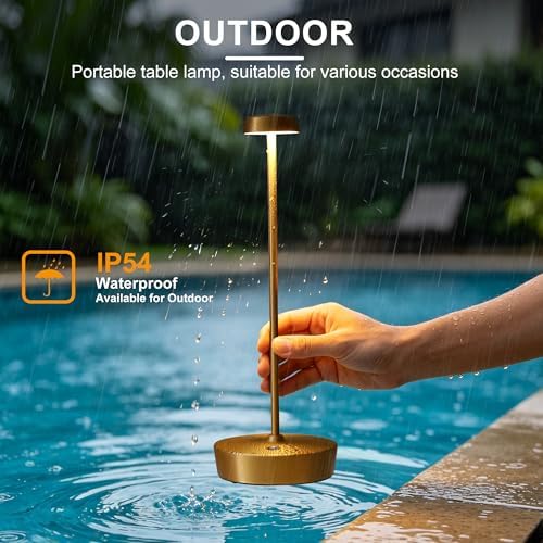 LED Cordless Table Lamp Rechargeable,Battery Powered Outdoor Lights - Image 2