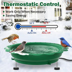 Heated Bird Baths for Outdoors Winter, 100W Heated Birdbath Heater, Green - Image 4