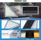 NIORSUN Solar Step Lights 6 Pack - Outdoor Stair Lights with 3000K Warm White & 6000K Cool Daylight, IP67 Waterproof, Auto On/Off, Super Bright for Deck, Patio, Steps - Image 5
